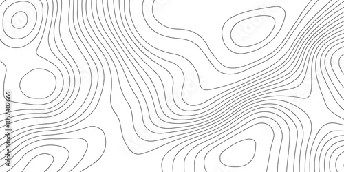 White wave paper curved reliefs abstract background. Abstract topographic contours map background. luxury topographic wavy pattern and geographic grid map design . Abstract lines background.
