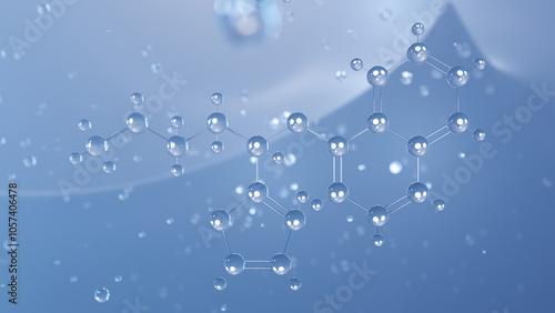 Wallpaper Mural duloxetine molecular structure, 3d model molecule, antidepressant, structural chemical formula view from a microscope Torontodigital.ca