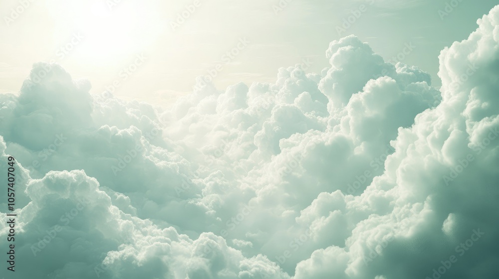 Fototapeta premium Ethereal clouds in abstract serenity