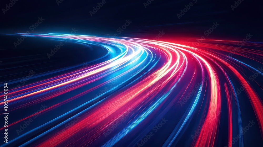 A dynamic display of light trails in motion, suggesting speed and energy. A dynamic display of light trails in motion, suggesting speed and energy.