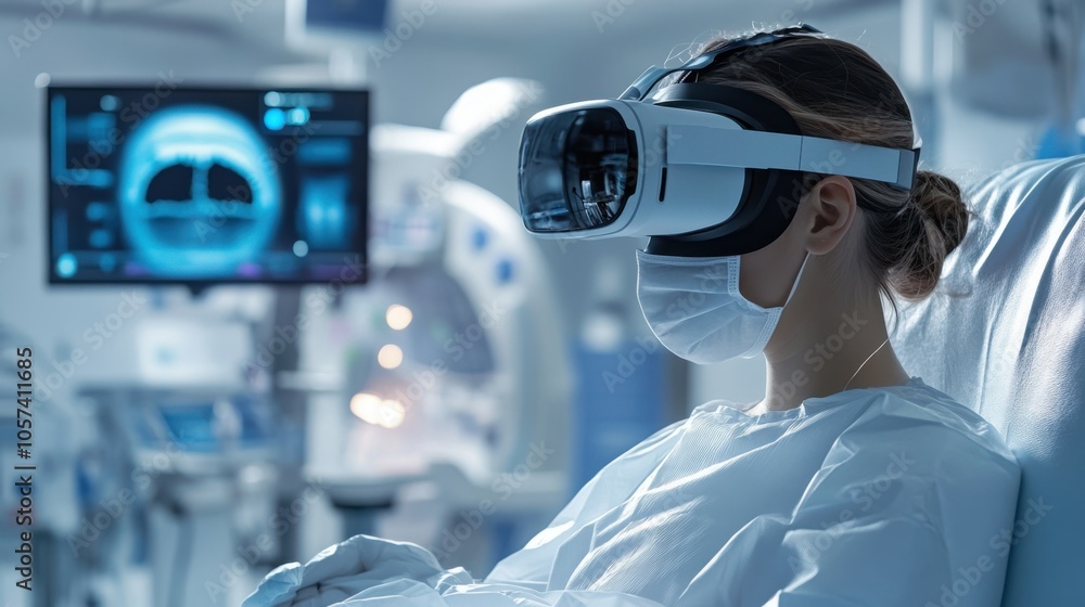 Doctors using AI to analyze patient data in a modern hospital Doctors using AI to analyze patient data in a modern hospital