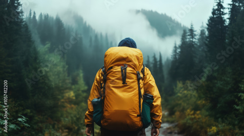 A man wearing a yellow jacket