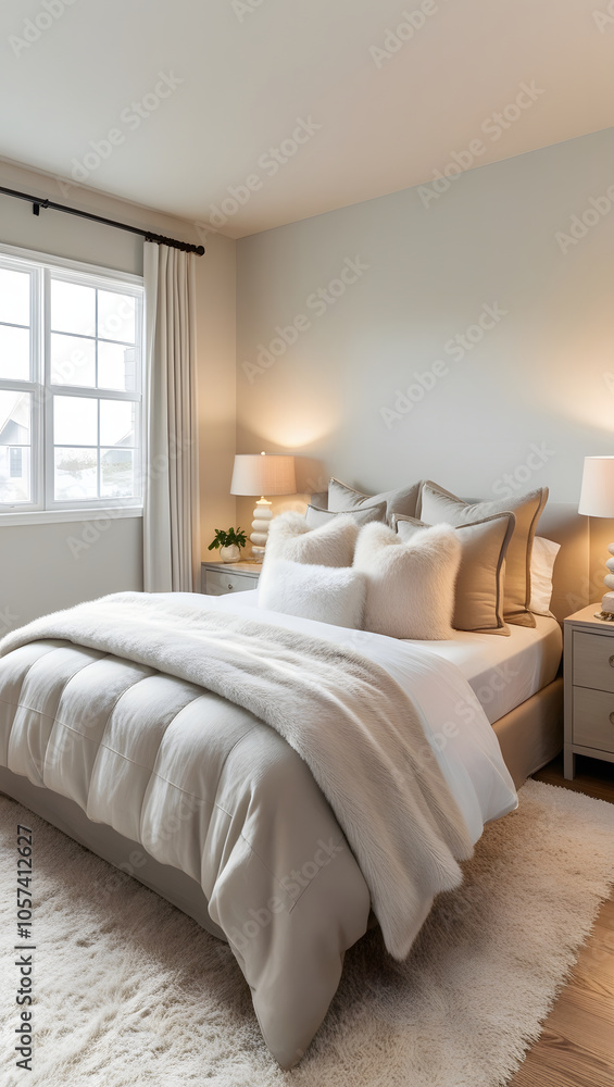 Fototapeta premium room with bed