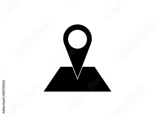 Location pin icon. Map pin place marker.Location icon. Map marker pointer icon set. GPS location symbol collection. Location pin icon on transparent background. Vector illustration.