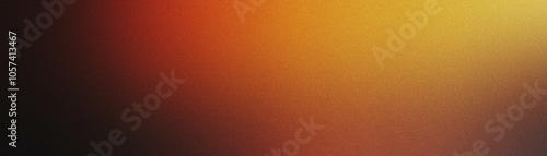 Fiery Orange to Yellow Gradient Grainy Texture Background photo