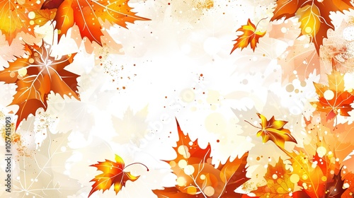 Autumn and White Paper Background - a charming and seasonal visual. The combination of autumn elements on a white paper background creates a warm and nostalgic scene. It showcases the beauty of autumn