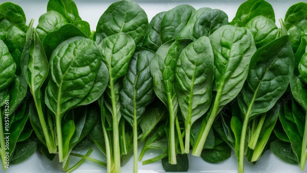 Fresh spinach leaves Fresh spinach leaves