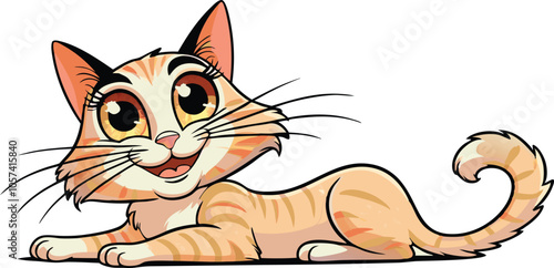 Vector cat design, Little Cute Cat Cartoon design, soft paws, pet, animal, cat, beautiful, sweet