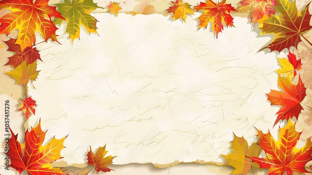 Autumn and White Paper Background - a charming and seasonal visual. The combination of autumn elements on a white paper background creates a warm and nostalgic scene. It showcases the beauty of autumn Autumn and White Paper Background - a charming and seasonal visual. The combination of autumn elements on a white paper background creates a warm and nostalgic scene. It showcases the beauty of autumn