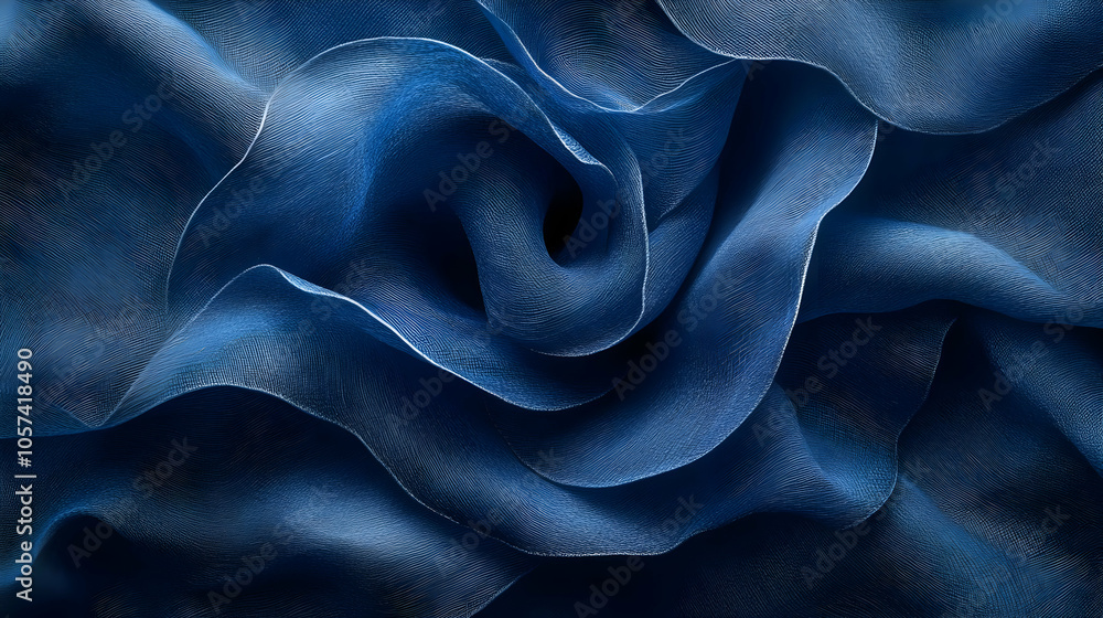 Abstract Blue Fabric Texture Background Abstract Blue Fabric Texture Background