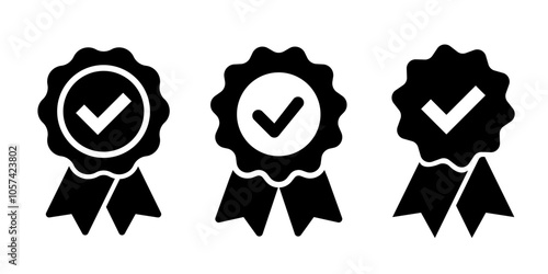 Medal icon. Medal icon set