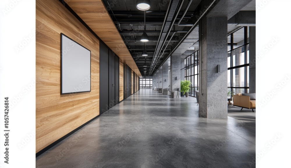 Modern Hallway Interior Design with Wooden Wall Panels Modern Hallway Interior Design with Wooden Wall Panels