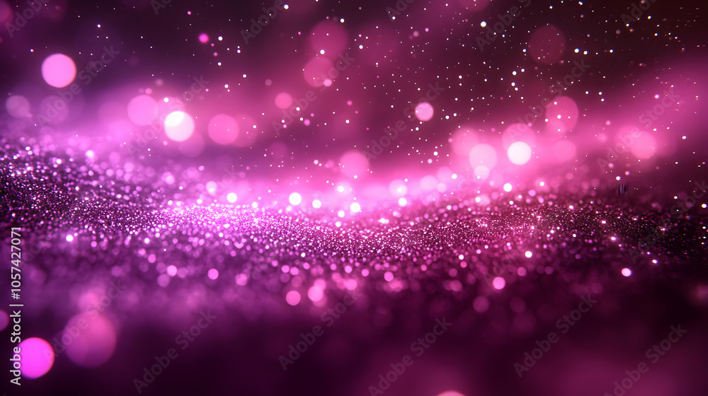 Abstract Background with Pink Glitter and Blurred Lights Abstract Background with Pink Glitter and Blurred Lights