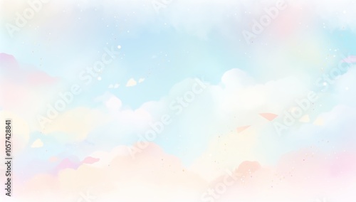 Soft Abstract Sky with Cloud Textures 