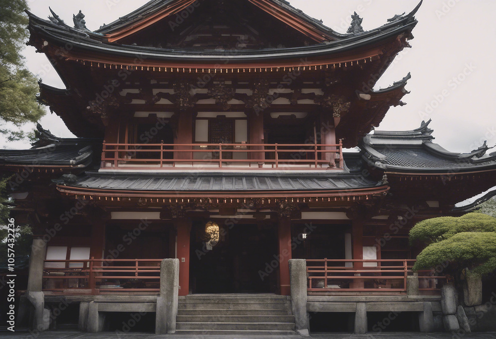Japanese temple architecture building outdoors Japanese temple architecture building outdoors