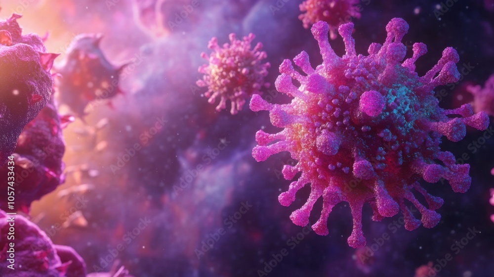 Visualization of flu virus in the respiratory system, Visualization of flu virus in the respiratory system,