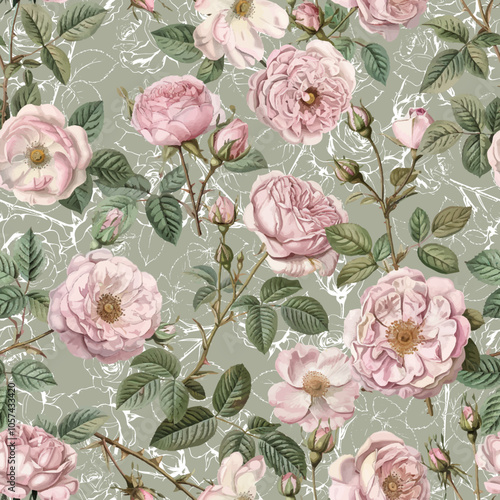Wallpaper Mural Lovely and Beautiful Spring Flowers Pattern for Fabric, Wallpaper, and More Torontodigital.ca