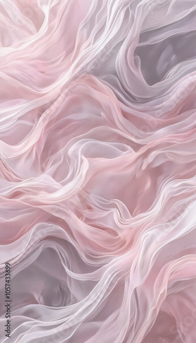 Flowing soft pink fabric background with smooth texture