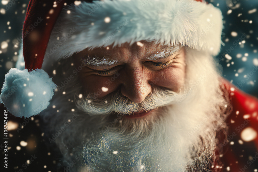 jolly Santa Claus on the eve of Christmas and New Year celebrations jolly Santa Claus on the eve of Christmas and New Year celebrations