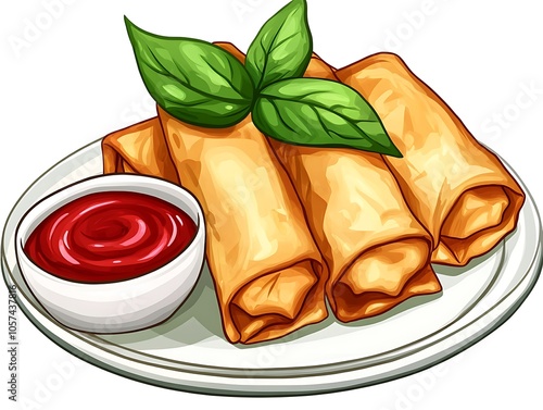 Spring Rolls with Dipping Sauce