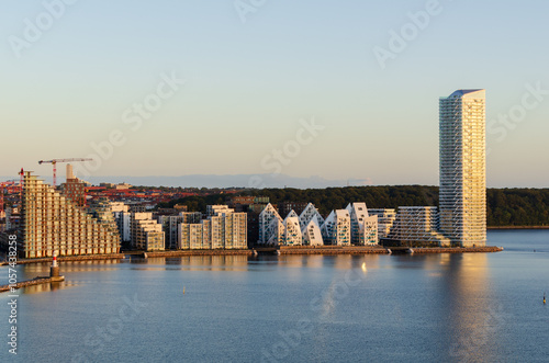 Aarhus, Denmark: Aarhus Docklands, a new neighbourhood and construction site in Aarhus