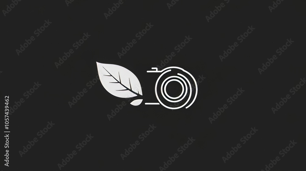 Leaf and lens shutter icon concept for a nature photographer logo; fresh and creative inspiration for branding Leaf and lens shutter icon concept for a nature photographer logo; fresh and creative inspiration for branding