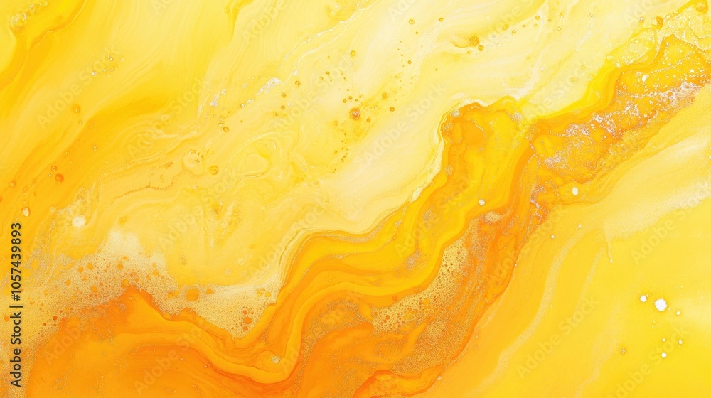 Vibrant yellow paint texture with a beautiful watercolor effect resembling marble Abstract background featuring a striking blend of hues Vibrant yellow paint texture with a beautiful watercolor effect resembling marble Abstract background featuring a striking blend of hues