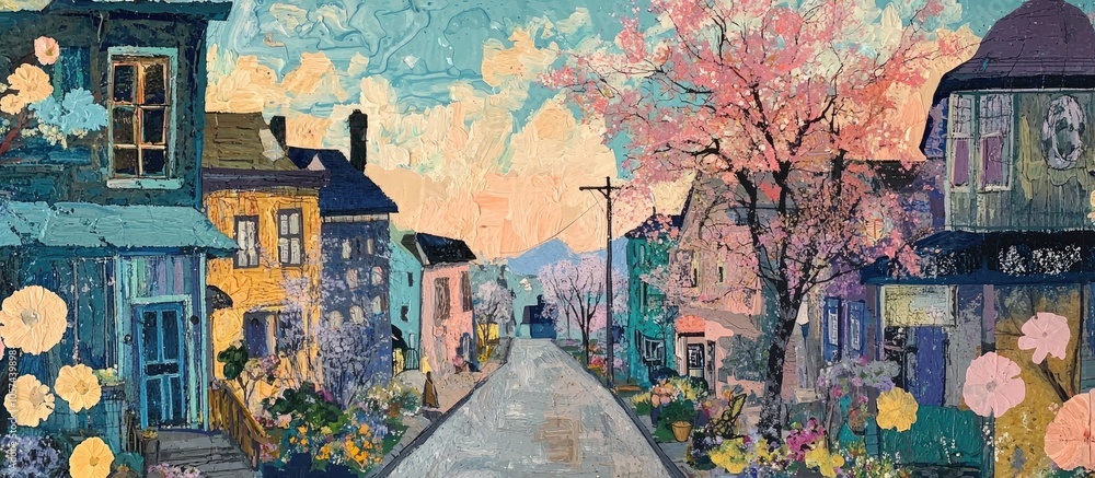 Obraz premium Spring Is In The Town