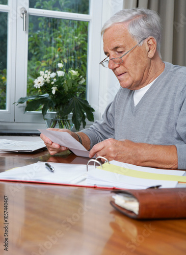 Man Paying Bills photo