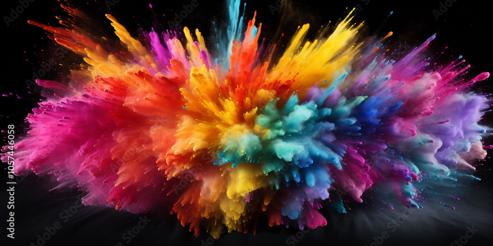 Color powder splash rainbow background paint holi smoke colour. Explosion dust ink burst splatter texture black spray party blue wallpaper cloud pink stain. Color powder splash rainbow background paint holi smoke colour. Explosion dust ink burst splatter texture black spray party blue wallpaper cloud pink stain.