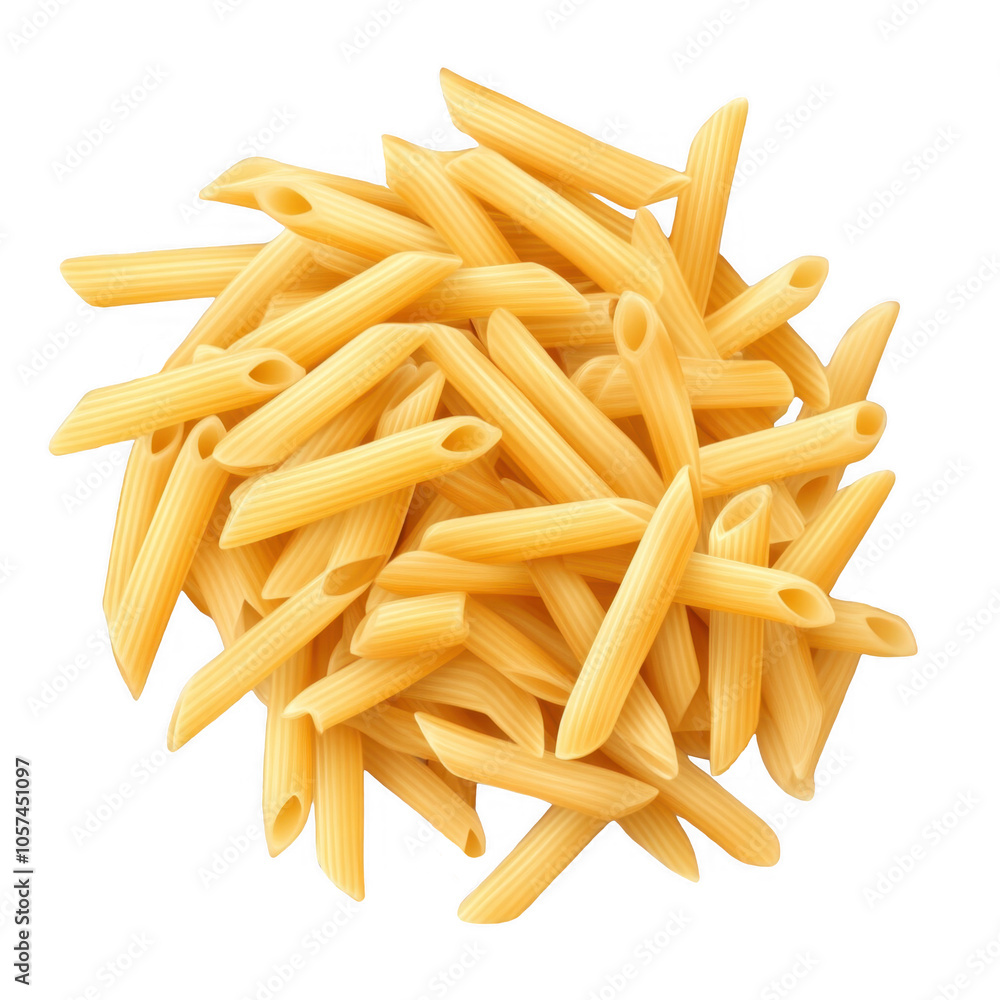 Penne pasta isolated on transparent background, PNG Penne pasta isolated on transparent background, PNG