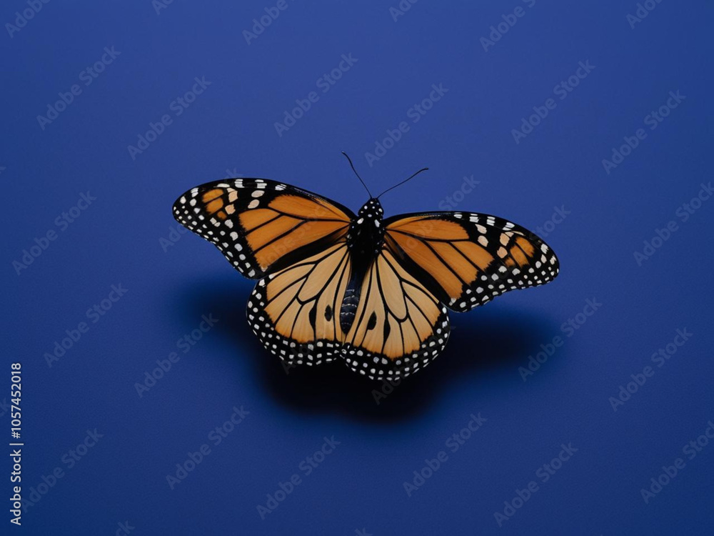 Fototapeta premium butterfly on a yellow flower