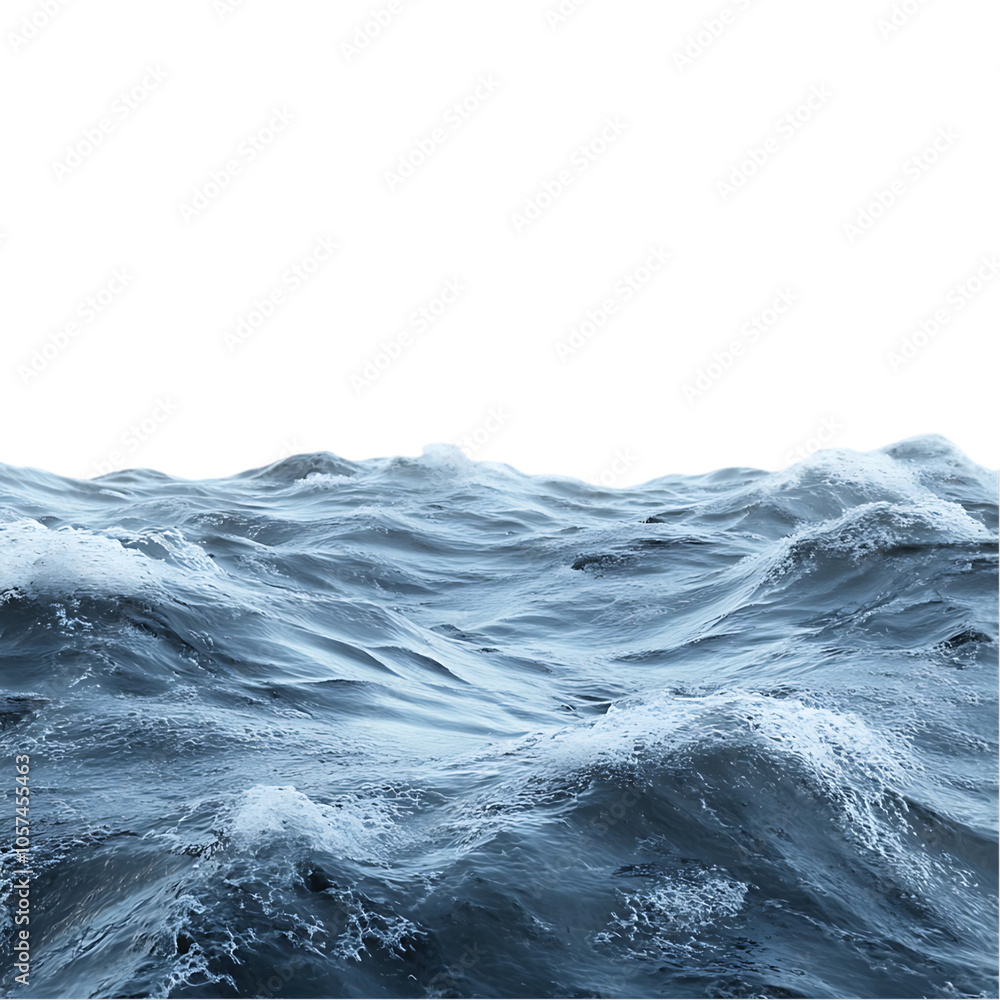 Close-up of choppy waves in the ocean. Close-up of choppy waves in the ocean.
