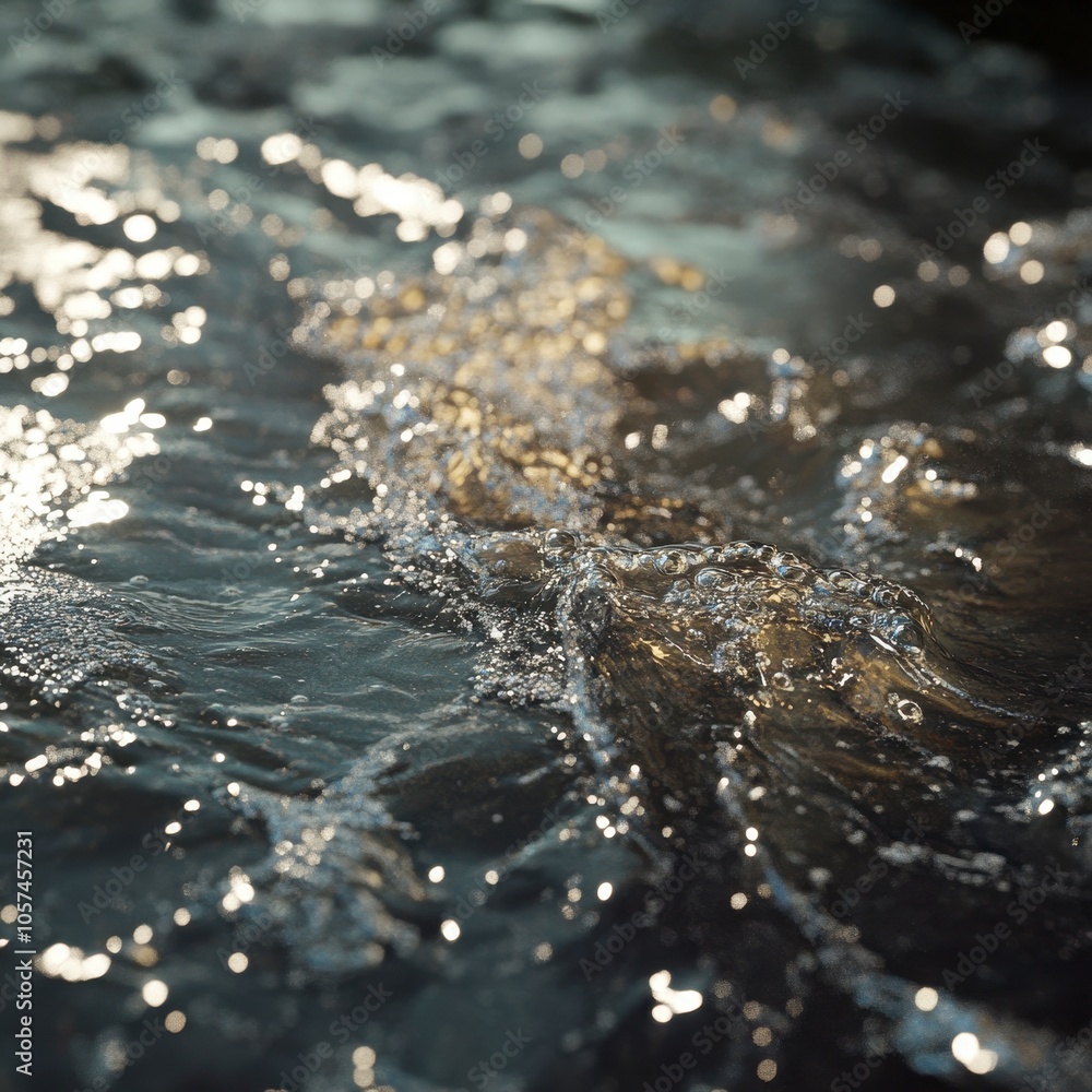 Glimmering Water Surface Under Natural Light Glimmering Water Surface Under Natural Light