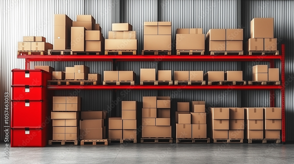 Warehouse Storage Efficiency: A well-organized and stocked warehouse ...