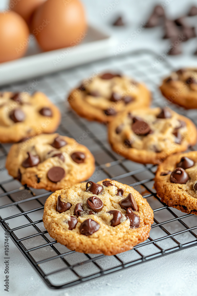 Delicious chocolate chip cookies a step-by-step guide to baking with flour and eggs Delicious chocolate chip cookies a step-by-step guide to baking with flour and eggs