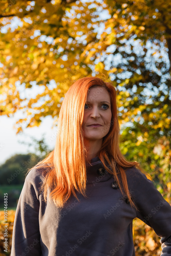 Portrait of young redhead beautiful woman. Lifestyle, leisure background Portrait of young redhead beautiful woman. Lifestyle, leisure background