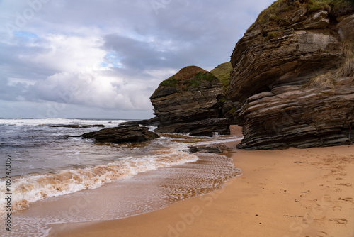 Melvich Beach on the NC500 north coast scotland photo