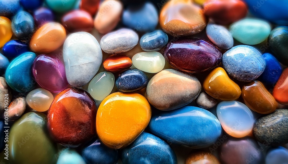 A collection of colorful stones