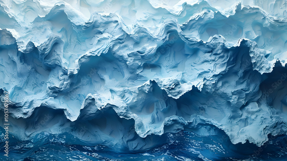 Abstract Blue Iceberg Background Abstract Blue Iceberg Background