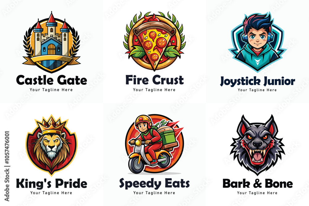 Obraz premium Mascot Logos Collection