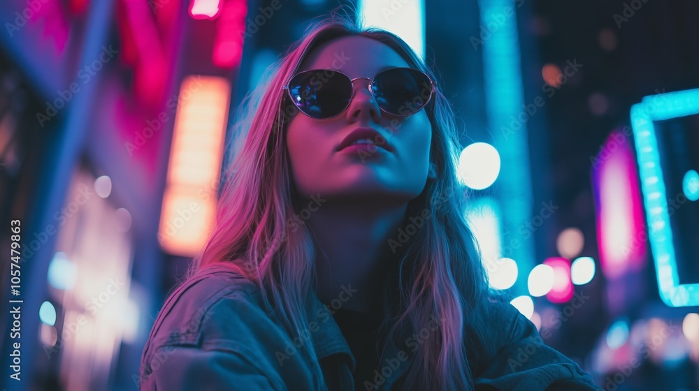 Woman wearing sunglasses Woman wearing sunglasses