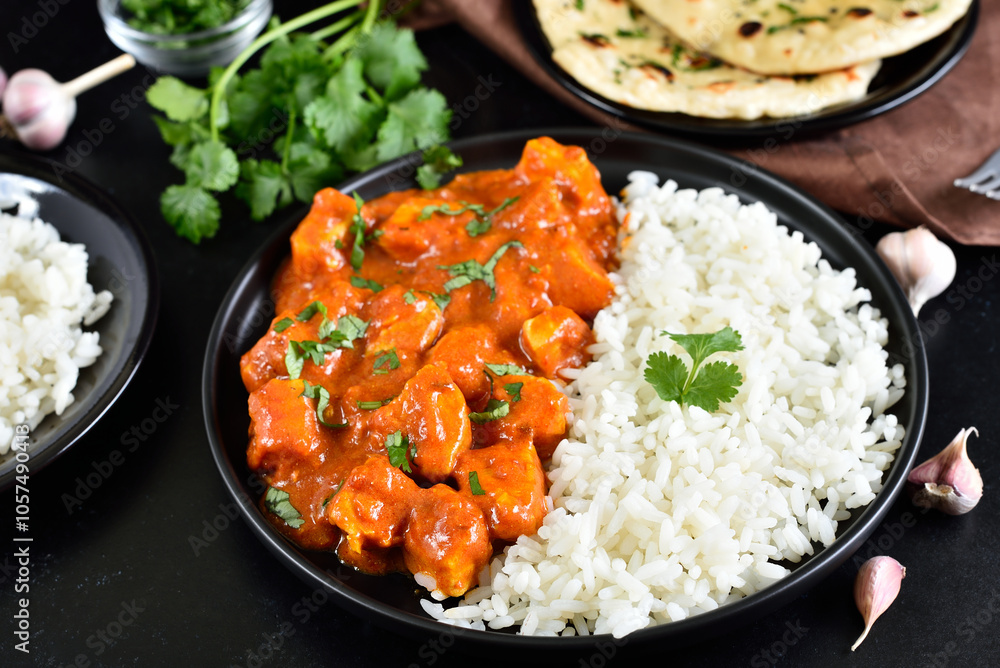 Indian chicken curry with rice Indian chicken curry with rice