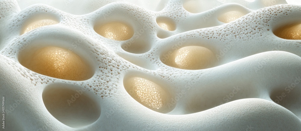 Abstract representation of porous structures with organic shapes and textures. Abstract representation of porous structures with organic shapes and textures.