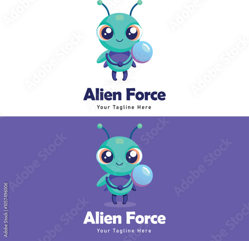 Alien Mascot logo