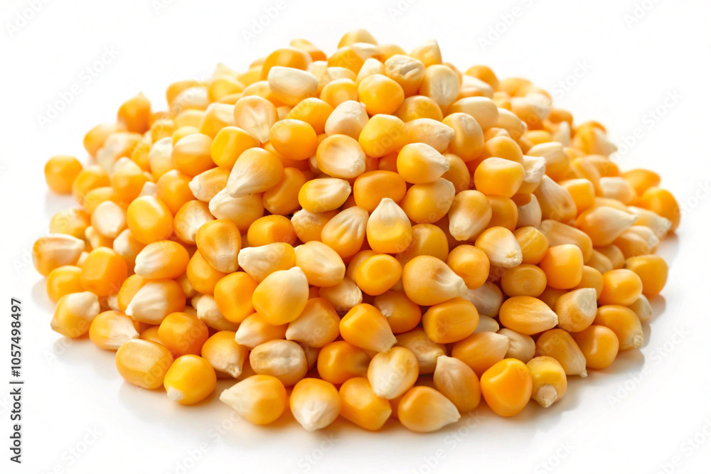 Corn seeds,isolated on white background Corn seeds,isolated on white background
