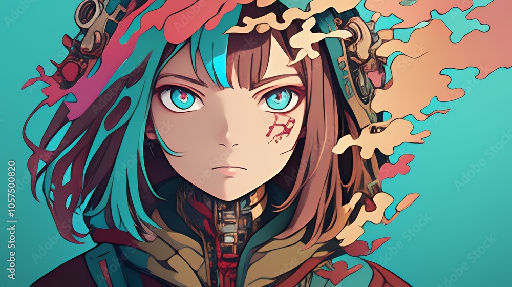 Naklejka premium アニメスタイル japanese anime style