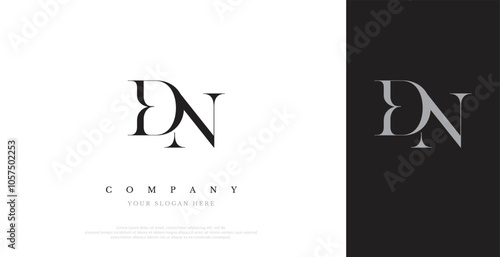 Initial DN Logo Design Vector 
