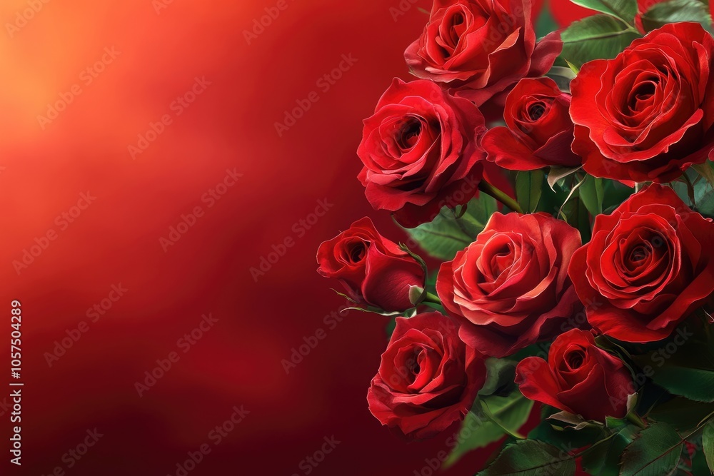 Obraz premium close up leaves rose flower with bokeh 