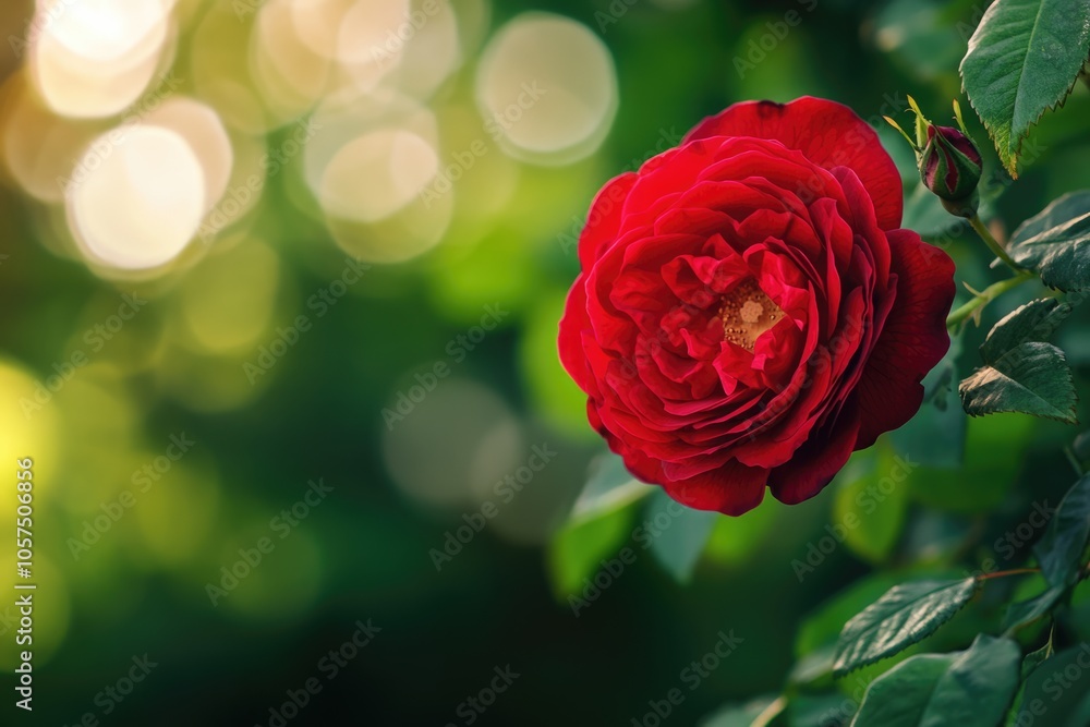 close up leaves rose flower with bokeh close up leaves rose flower with bokeh